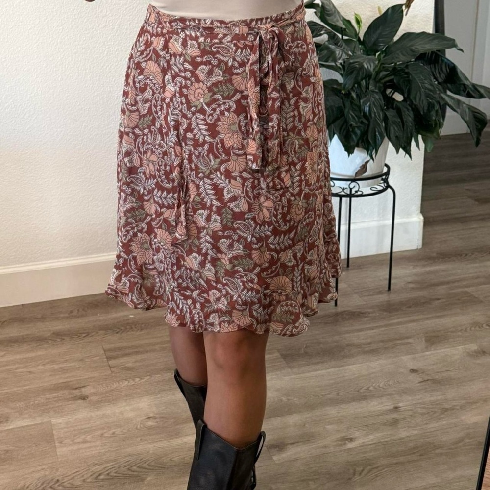 anthropologie Floral Print Women's Skirt